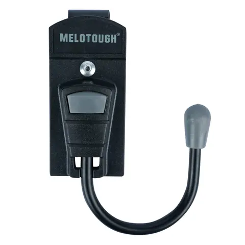 MELOTOUGH Durable Tool Belt Hook Holster - Tool Pouch with Easy Attachment, Metal Clip, Cordless Drill Hook, Fits 2-5 inch Work Belt, Left-Handed Compatible, Saw-Friendly Grey Work Accessories