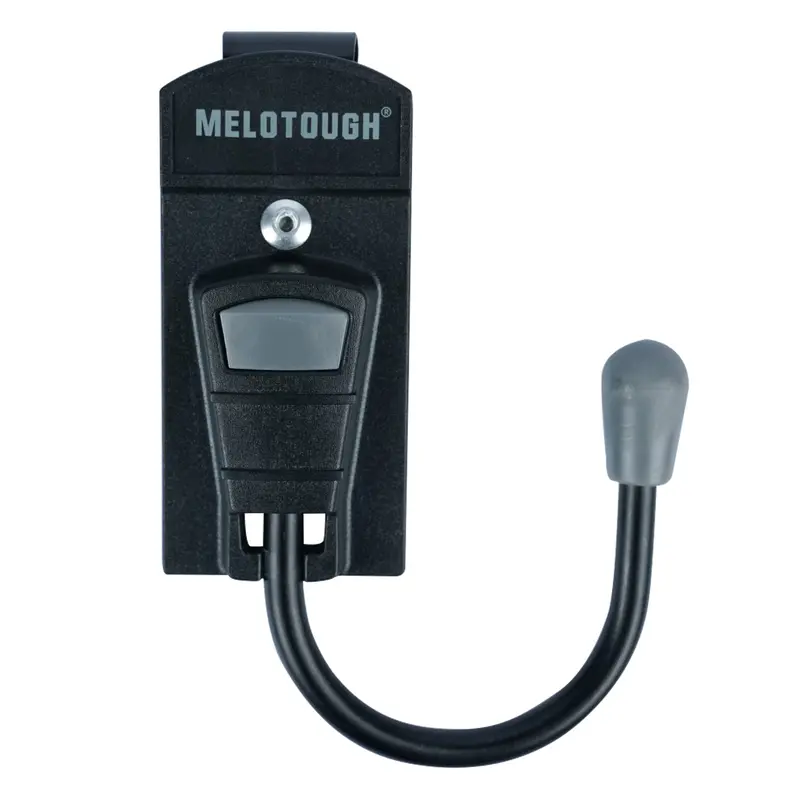 MELOTOUGH Durable Tool Belt Hook Holster - Tool Pouch with Easy Attachment, Metal Clip, Cordless Drill Hook, Fits 2-5 inch Work Belt, Left-Handed Compatible, Saw-Friendly Grey Work Accessories