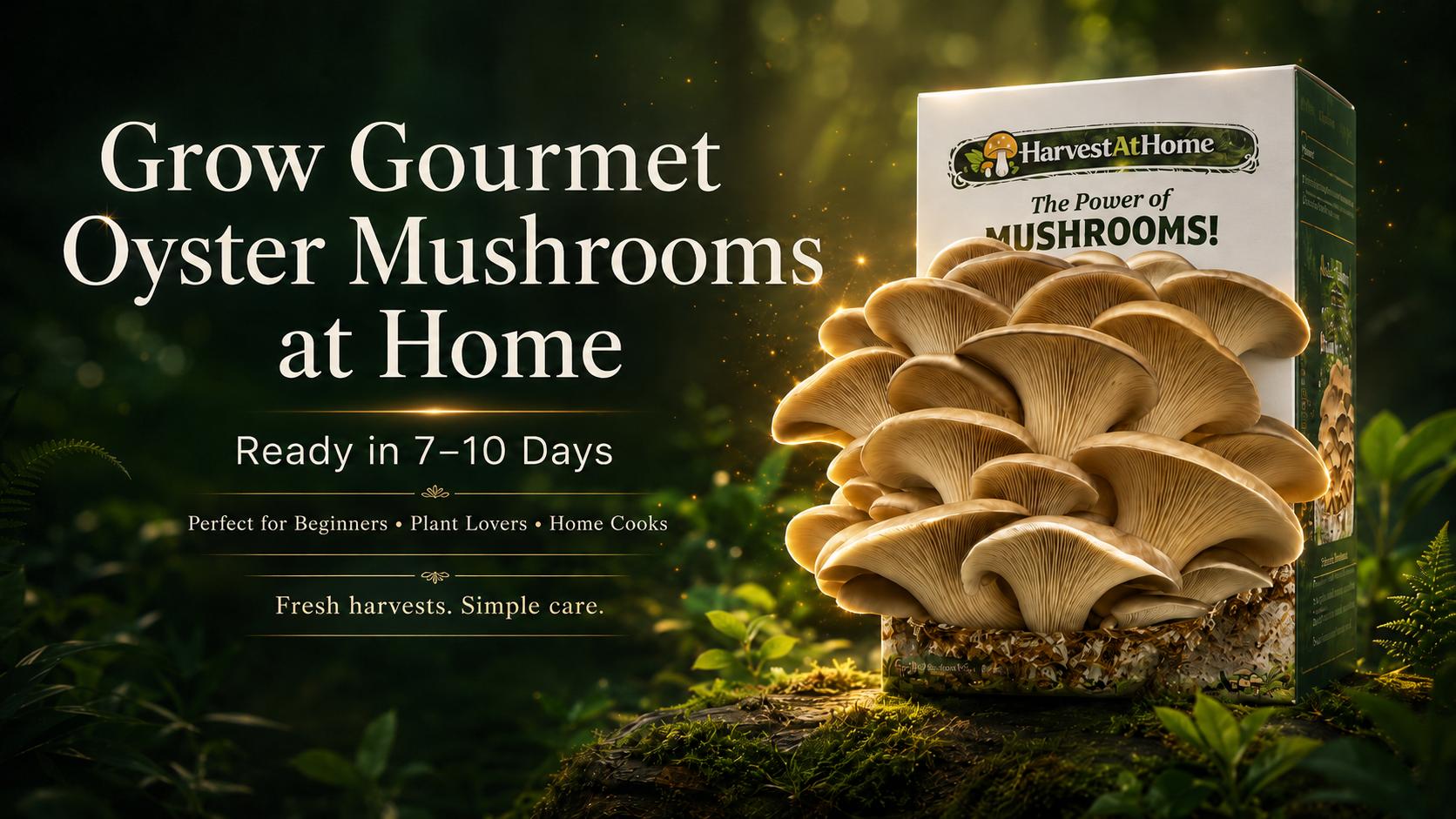 HarvestAtHome Certified USDA Organic Mushroom Kit 3-Pack (3.5lb) - Pure Mycelium Healthy Edible Fungi, 1-7 Days Fast Growth, Interactive Visual Experience, Food for Adults, Made in USA, All Seasons HarvestAtHome Certified USDA Organic Mushroom Kit 3-Pack (3.5lb) - Pure Mycelium Healthy Edible Fungi, 1-7 Days Fast Growth, Interactive Visual Experience, Food for Adults, Made in USA, All Seasons