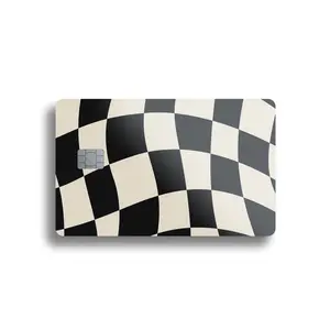Wavy Checkerboard Card Skin