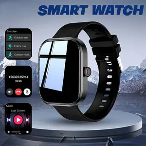 Smart Watch with Wireless Calling & Multiple Sports Modes, Call Alert, Message Reminder, Custom Wallpaper, Compatible iOS/android, Multifunctional Smartwatch