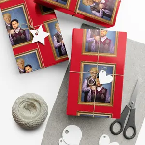 Trump Vance Gift Wrap, Stepbros, Trump 2024, Political, Christmas Wrapping Paper, Republican, Funny Holiday Paper