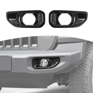 Front Fog Light Lamp Decoration Covers for 2018+ Vehicles, High-Quality ABS Material with UV-Resistant, Scratch-Proof Coating, Self-Adhesive Tape Easy Installation Automotive Exterior Accessories (With Warranty)