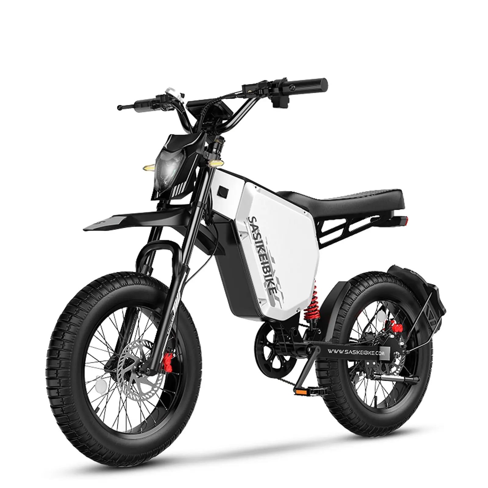 EVOKUN Y7 3000W Peak Electric Bike for Adults, 45MPH, 100 Miles Range, 52V 35Ah Battery, 20"x4.5" Fat Tire Electric Dirt Bike, Dual Hydraulic Brakes, Full Suspension Off-Road E-Bike