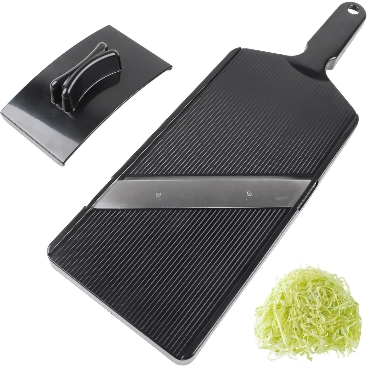Durable Stainless Steel Home Kitchen Cabbage Cutter - 0.04 in Ultra-Thin Slicer, Julienne Tool with Foldable Grip, Handles, ABS Plastic Detachable Parts for Sauerkraut, Coleslaw, Compact Storage, Cabbage Slicer