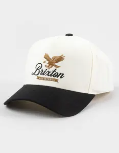 BRIXTON Mens Well C NetPlus® Snapback Hat, Black Combo BRIXTON Mens Well C NetPlus® Snapback Hat, Black Combo