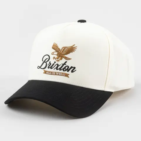 BRIXTON  Mens Well C NetPlus® Snapback Hat, Black Combo