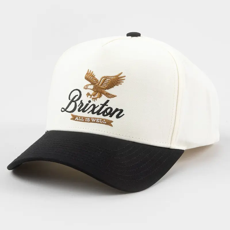 BRIXTON  Mens Well C NetPlus® Snapback Hat, Black Combo