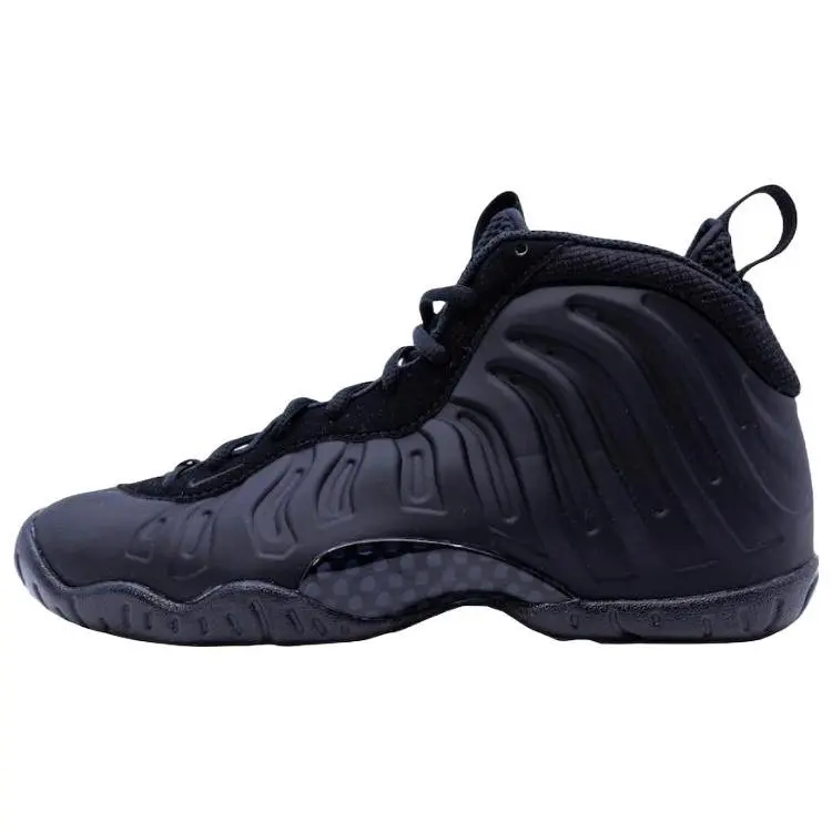 Nike Air Foamposite One Anthracite' GS Retro Cushioned Mid Top Basketball Shoes Kids'' Black FN7143-001