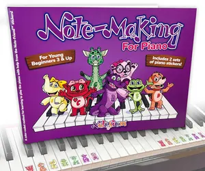 Notasium's Note-Making for Piano lesson book for kids!