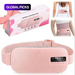 Menstrual Portable Heating Pad Waist Massager, 5-level Hot Compress & 4-level Vibration Waist Belt, Women's Personal Care Appliances for Home & Travel #GLOBAL PICKS