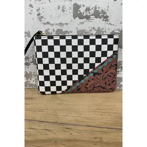 Cowgirl Check Cosmetic Bag