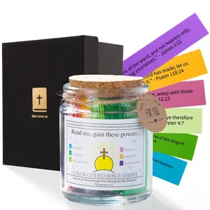 Bible Verse Jar,Scripture Prayer Cards Holy Read Me When Bible Verses Jar,Scripture Prayer Jar Bible Gifts for Women Church Faith