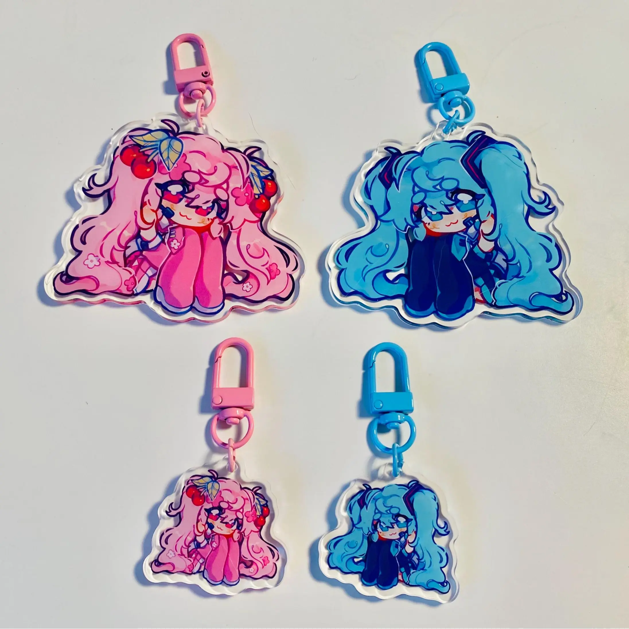 Hatsune Miku Keychain | Clear Acrylic Anime Keychain