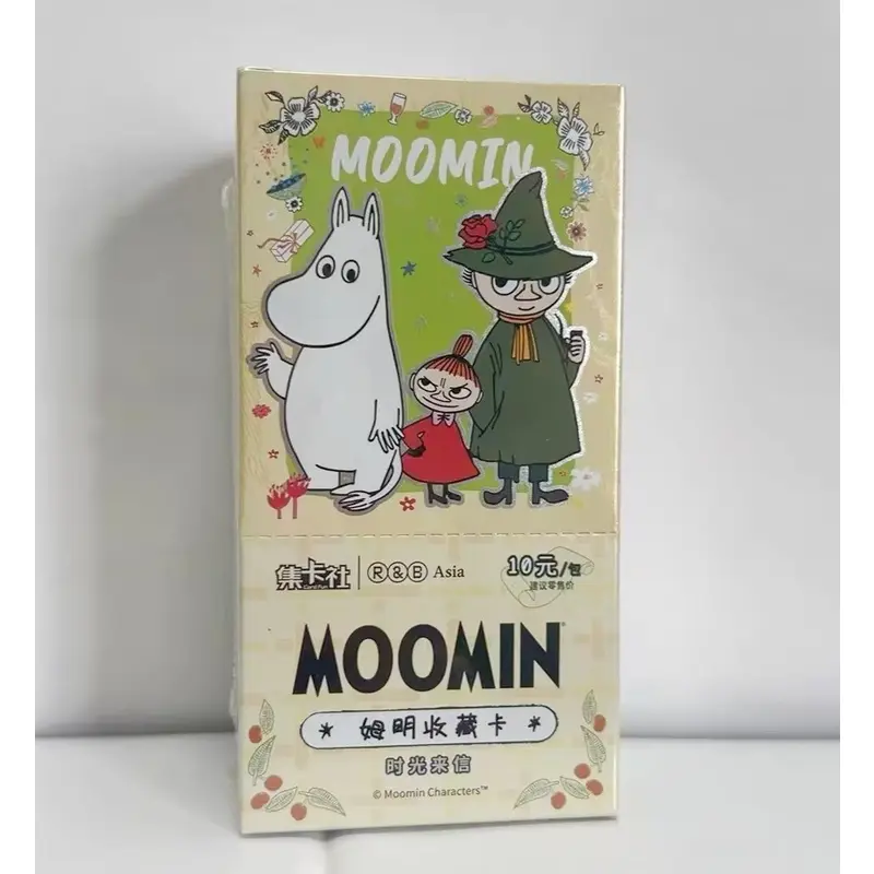 Card Fun MOOMIN Time Letter Anime Trading Cards Sealed Box – 10 Packs Per Box, 3 Cards Per Pack