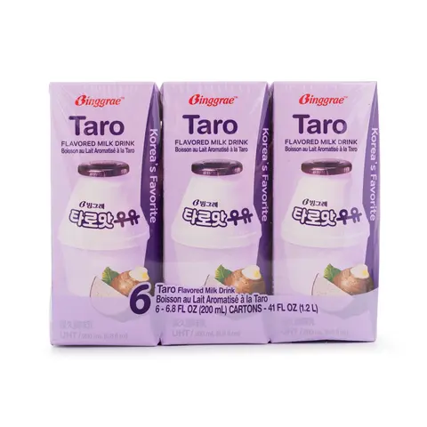 Binggrae Milk Drink, Taro Flavor 6ct  1 each