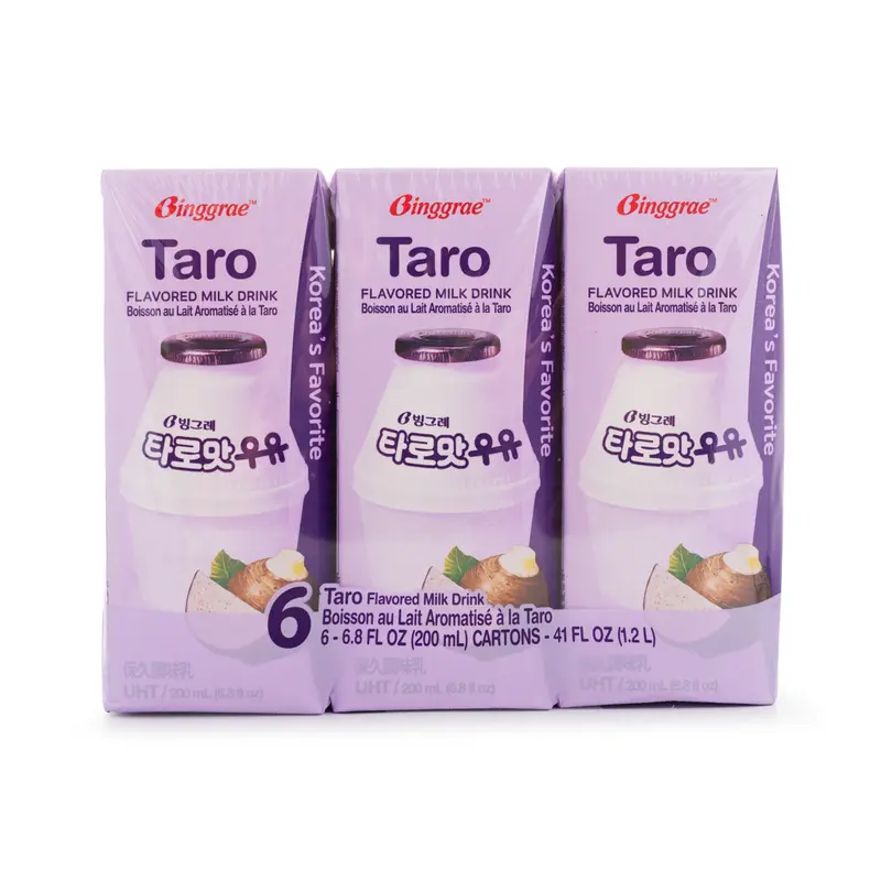 Binggrae Milk Drink, Taro Flavor 6ct 1 each