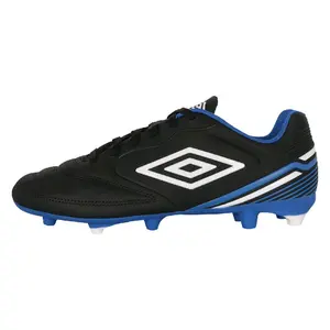 Umbro Classico XIII FG Soccer Cleats - Black & Royal Blue with White Logo - Durable FG Studs for Enhanced Grip