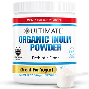 Ultimate Organic Inulin Powder. Make Delicious Probiotic Yogurt with Chicory Root Soluble Prebiotic Fiber. Dietary Supplement for Gut Health. Mix in Coffee, Tea & Smoothies. Low Carb & Keto (12oz)