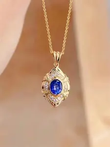 1 PC Charm Cubic Zirconia Necklace Pendant For Women Valentine's Day Gift Wedding Jewelry