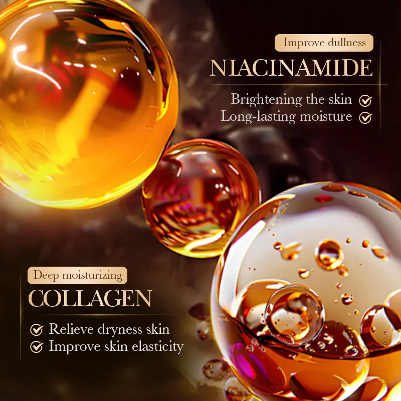 2PCS Collagen Nicotinamide & Vitamin C Capsule Cream Combo Set | Advanced Moisturizing & Firming Formula | Deep Hydrating K-Beauty Facial Care for All Skin Types