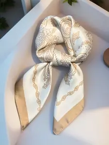 Women's Silk Scarf, Elegant Square Silk Shawl, Perfect for Weddings, Parties, Art Dates, Travel, Women's Gift