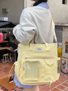 1pc  Women's tote bag, solid color crossbody bag, zipper closure, fashionable and versatile, casual and simple, suitable for students to go to school, campus, commuting, women's tote bag