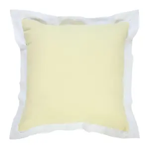 Ox Bay Bordered Flange Frame Throw Pillow