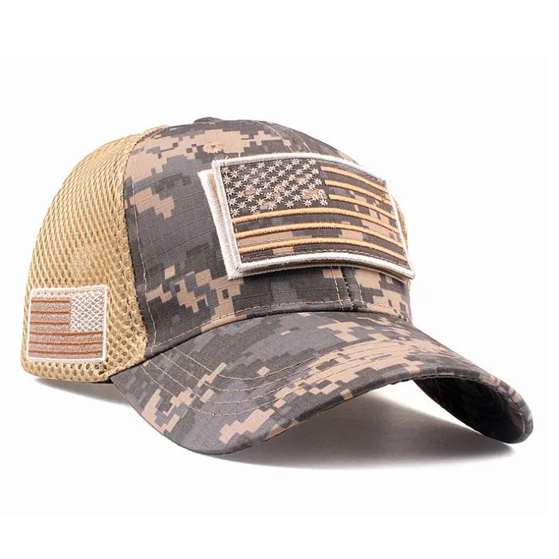Realtree Camo Tactical Hat – Hunting & Hiking Cap with USA Flag Patch – Adjustable Operator Style – Outdoor Essential TikTok Trend 2025