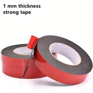 Super Strong Dual-Sided Tape Rolls, 393.7 Inches, No Residue Adhesive, Home and Car Use, 2 Pack, Ca Prop 65 Compliant