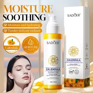 Sadoer Calendula Moisturizing Lotion, Refreshing Non-Greasy, Easy Absorption, Niacinamide, Brighten Skin Tone, Suitable for Sensitive Skin