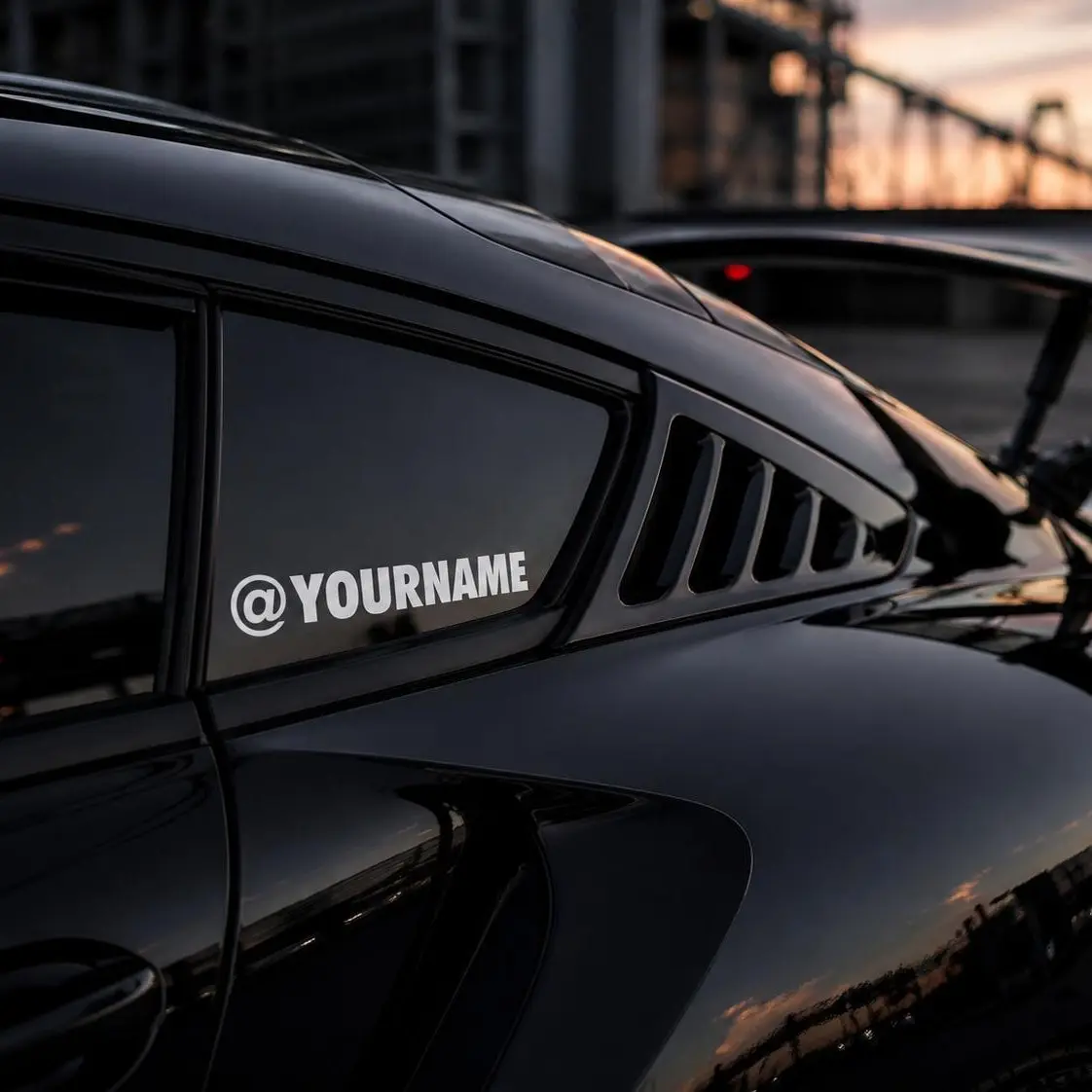 Custom Username Car Decals