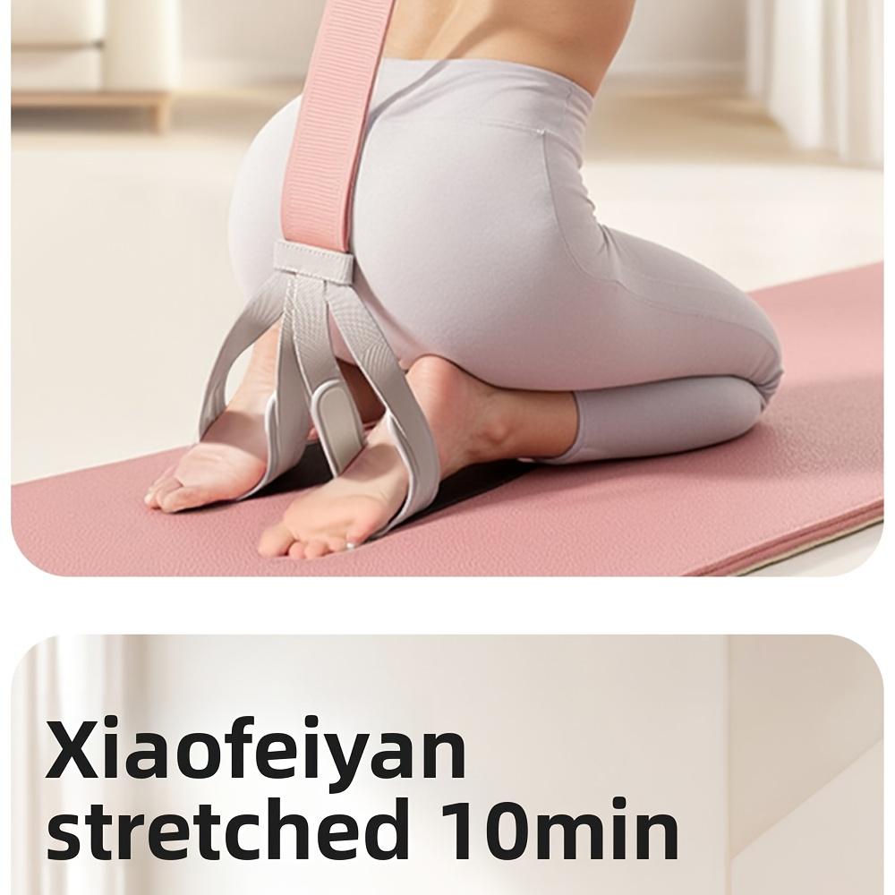 1pc New Multi-Functional Fabric Foot Pedal Resistance Band, Yoga Assistance Pull Rope, Sit-Up Training Leg Stretching Band, Elastic Rope for Abdominal and Arm Fitness Equipment, for Core, Full Body, and Leg Strength Training