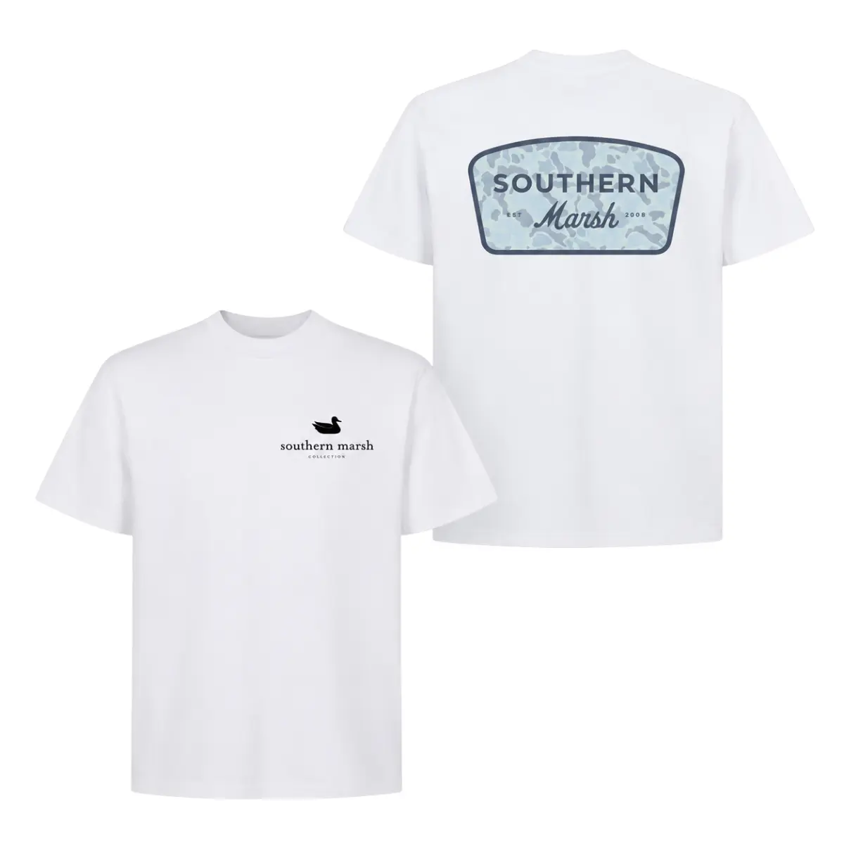 Southern Marsh Duck Hunting Shirt – Vintage Outdoor Graphic Tee, Southern Style Back Print T-Shirt, Country Hunting Gift for Men & Women