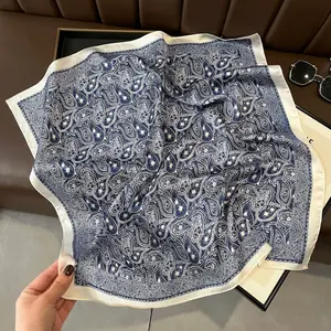Fine Flicker|70cm silk scarf, professional small square scarf, high-end sense neckerchief, versatile for spring and summer,A thoughtful, elegant gift for colleagues, friends, or loved ones on birthdays, anniversaries, or holidays|gift box|gift bag