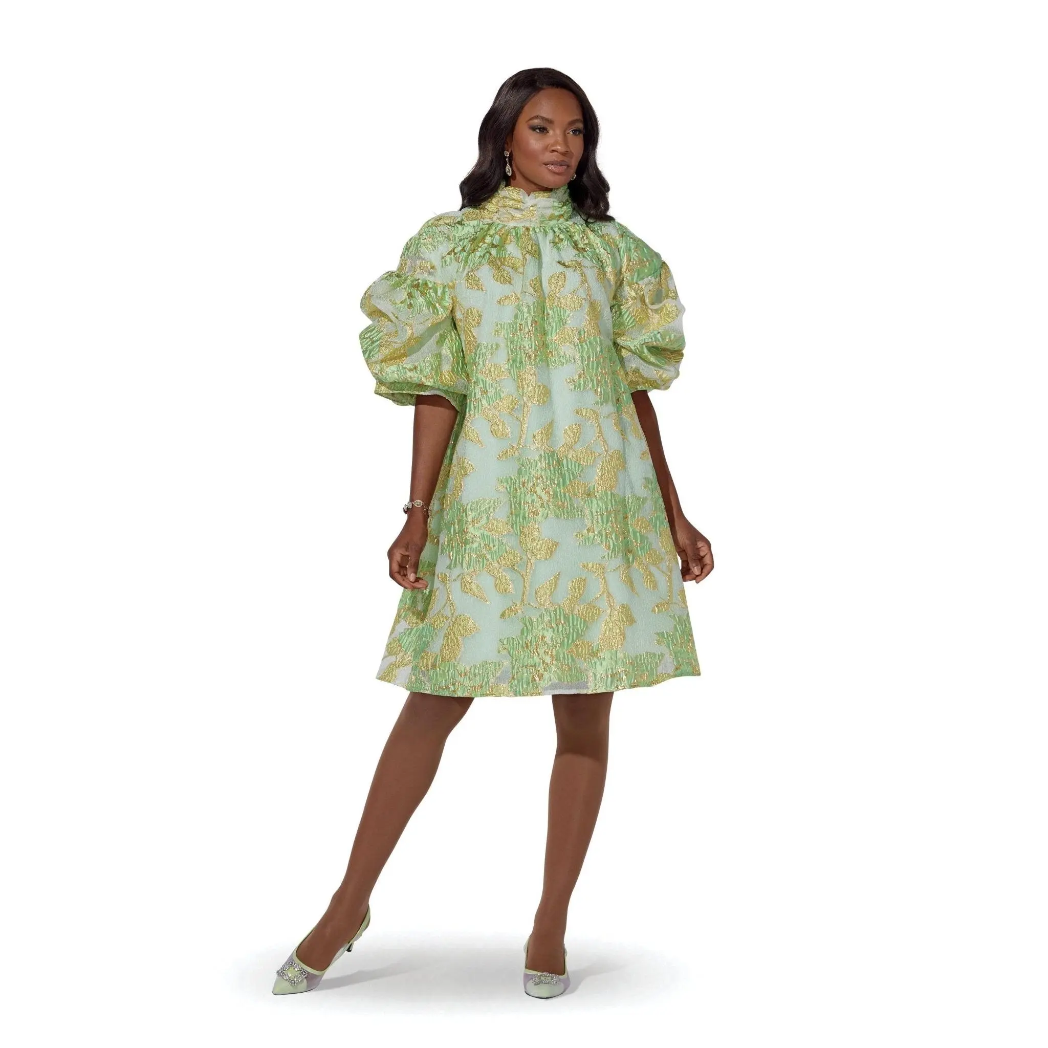 Look At Me Metallic Dress by EY Boutique