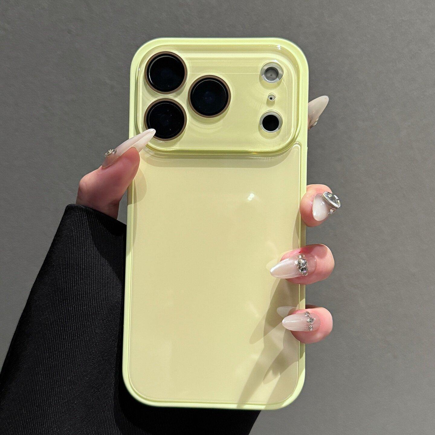 Fresh Candy Color Series – Skin-Feel Crystal Clear Case for iPhone 17/16/15/14/13 Air/Pro/Pro Max, 16/15/14 Plus – Soft TPU Bumper + Hard PC Back – Full Lens Coverage – Cute Minimalist Pink & White
