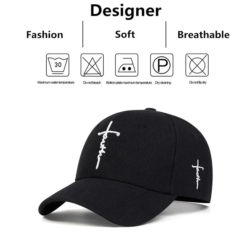 Fashion Faith Embroidery Baseball Cap Men Women Spring Summer Sun Hats Cotton Snapback Hat Unisex Hip Hop Trucker Caps