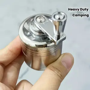 1 Heavy Duty Manual Grinder - Stainless Steel Construction, Double Layer Grinding Design, Suitable for Spices, Herbs, Coffee, No Electricity Required - Ideal Choice for Home, Camping, Kitchen Use - Perfect Gift for Chefs And Cooking Enthusiasts