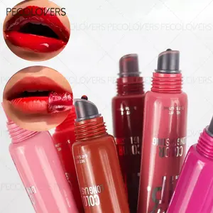 1PC Long-Lasting Tattoo Lip Gloss Peel-Off- Berry/Pink/Red Tones Waterproof Cup Stain-Free Glossy Finish Moisturizing Liquid Lipstick Moisturizing Lip Tint for All Skin Types Valentine'S Day Birthday And Other Holiday Gifts