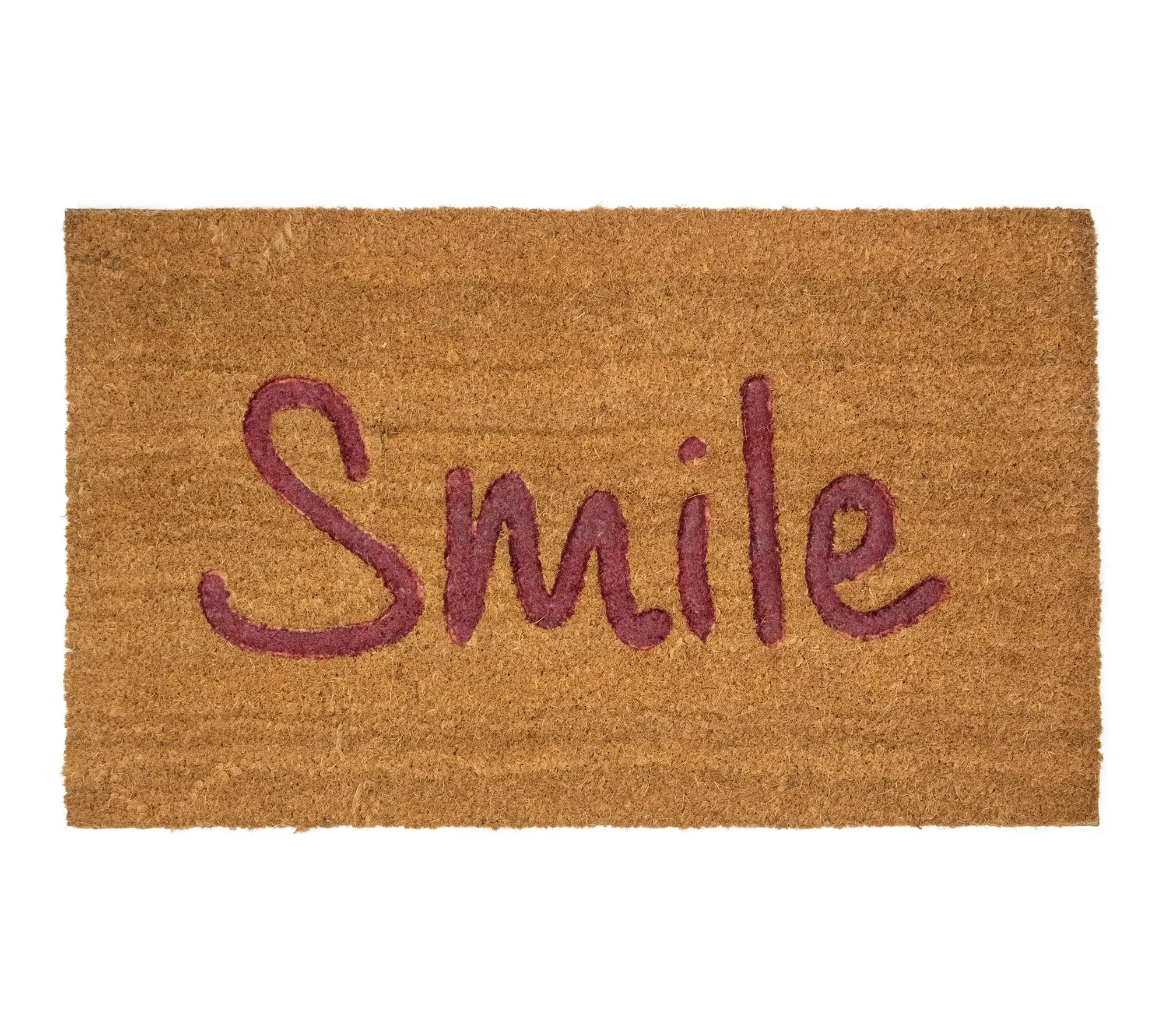 Northlight Natural Coir "Smile" Outdoor Doormat 18" x 30"