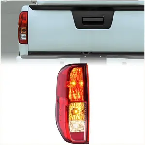 Driver Side Tail Light Compatible with 2005-2021 Nissan Frontier 2009-2012 Suzuki Equator Replacement for NI2800206 NI2800170 26555EA825 Halogen Taillight Brake Lamp with Bulb(Red Lens)