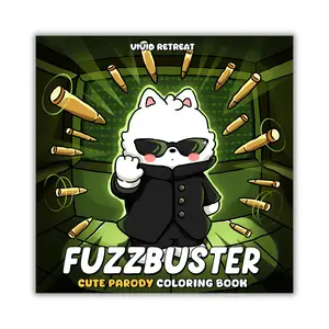 Fuzzbuster: A Cute Parody Coloring Book for Adults and Teens Featuring Cute Animal Characters in Movie-Inspired Scenes for Relaxation anxiety relief