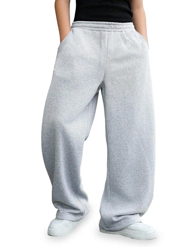 Teens Sweatpants Fleece Pants Versatile Comfortable Minimalist Commuter Everyday Outdoor Simple For Boys Girls Kids Size 8-16 Y KB2786