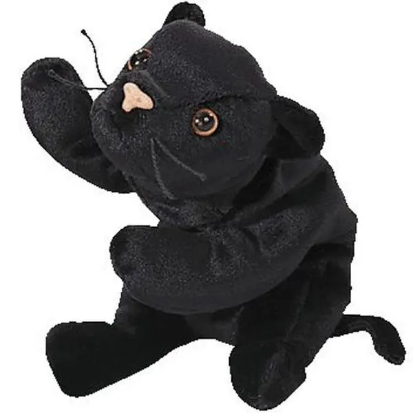 TY Beanie Baby - VELVET the Black Panther  (4th Gen hang tag) (8.5 inch) (1995) MWMTs