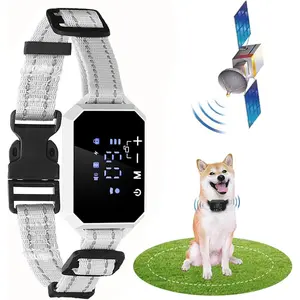 GPS Wireless Dog Fence - Pet Containment System, Waterproof Shock Training Collar with Remote & 3 Warning Modes, Signal Range Up to 6560Ft, Harmless & Suitable for All Dogs