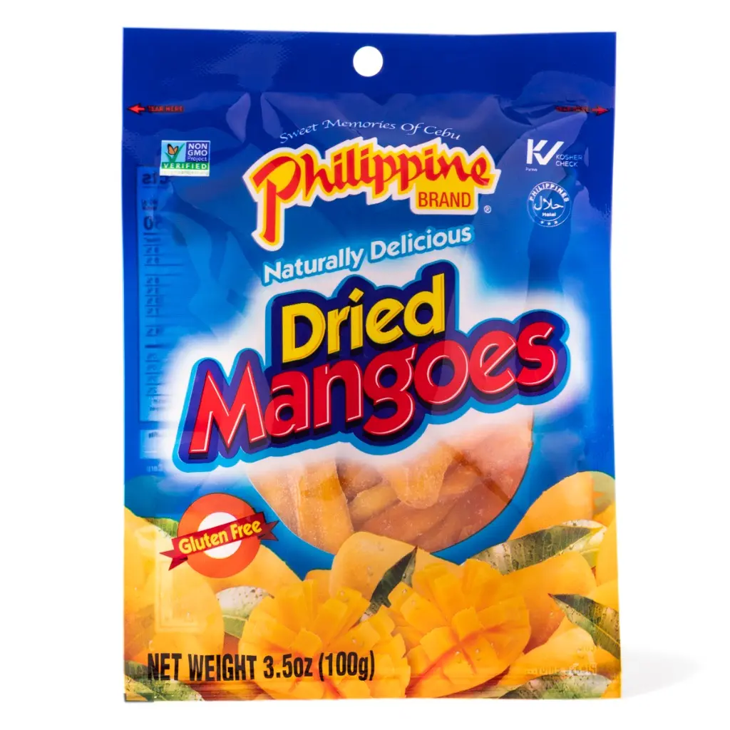 Philippine Brand Dried Mangoes Snack 100 g fruit snacks Philippine Brand Dried Mangoes Snack 100 g fruit snacks