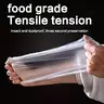 100-Piece Flexible Plastic Food Preservation Covers, Retractable Transparent Lunch Box Lids, Disposable/Reusable Odourless Dustproof Kitchen Covers, Easy Use and Storage, Maintains Freshness, Ideal for Home & Picnic Use