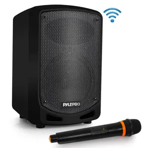 Bluetooth Karaoke PA Speaker, Portable 600W, Rechargeable, Wireless Mic