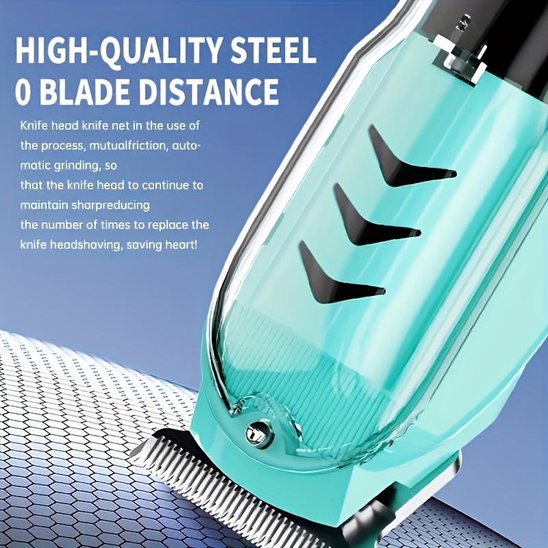 Professional Transparent Hair Clipper for Men - Cordless Rechargeable Trimmer with High-Speed Silent Motor, USB-C Precision Grooming for Home & Salon, Portable Electric Hair Cutting Machine, Durable & Easy to Clean